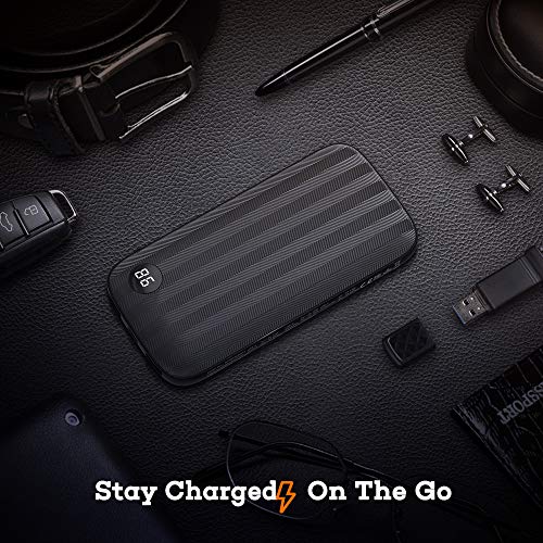 NOVOO USB C Power Bank Portable Charger, 10000mAh 18W USB-C Power Delivery PD Power Bank Battery Pack Power Pack Compatible with iPhone 11/11 Pro, iPad, Galaxy S10/Note 9, Pixel, Mate 20 Pro, P30