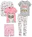 Carter's Girls' Toddler 5-Piece Cotton Snug-Fit Pajamas, Dog Glasses, 4T