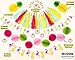 PomPomGLAM Tropical Luau Flamingo Pineapple Party Decorations Supplies Kit for Birthday, Bridal & Baby Shower Themed Moana Hawaiian Beach Pool Summer