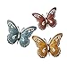 Superdream 3D Nature Inspired Metal Butterfly DIY Decorative Wall Art Trio Hang Indoors or Outdoors