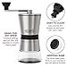 Eparé Manual Coffee Grinder - Conical Ceramic Burr - Portable Hand Crank Mill- 15 Adjustable Settings - Stainless Steel