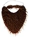 Jacobson Hat Company Men's Beard with Elastic, Brown, One Size
