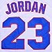 CAIYOO Mens 23# Space Movie Jersey Basketball Jersey S-3XL White/Black/Blue