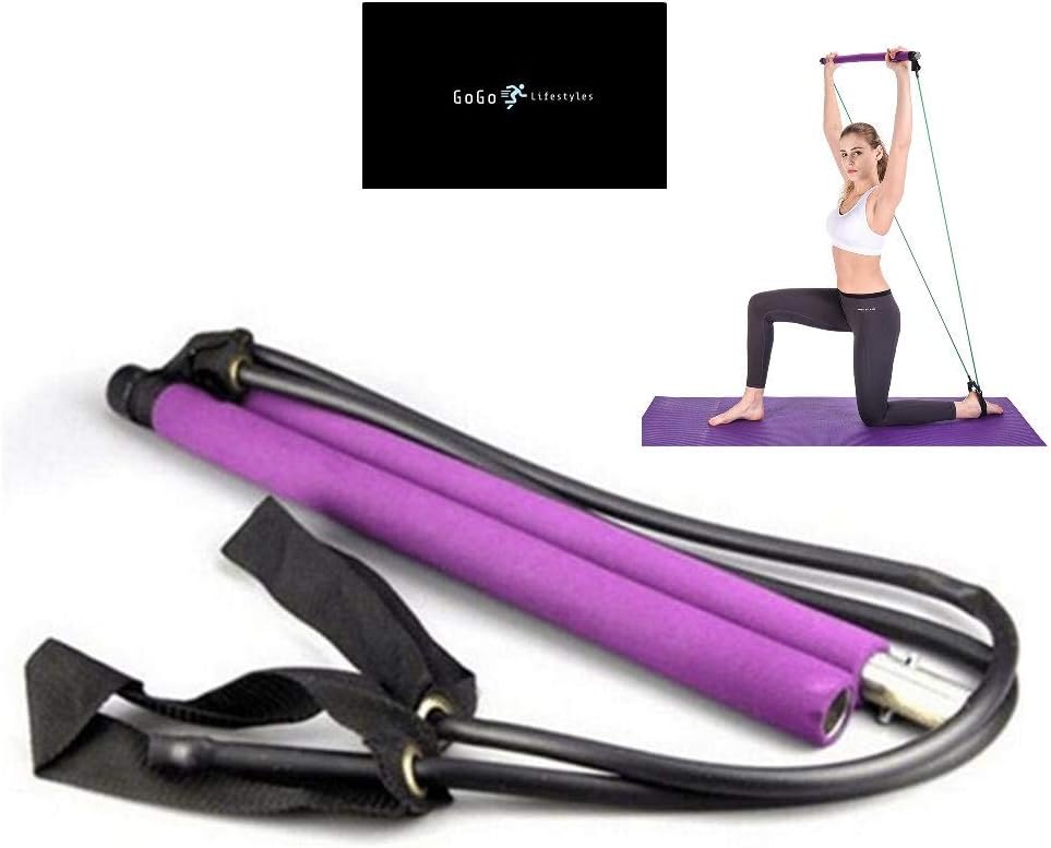 GoGo Portable Pilates Bar Power Two Piece Design for Easy