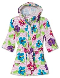 Komar Kids Ocean Print - Funda para bata con capucha (algodón, tallas 4 12)