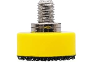 SUBRILLI 1" DA Backing Plate 5/16"-24 Thread Soft for Dual Action Air Random Orbital Car Polisher Sanding Polishing, 5 PCS Set