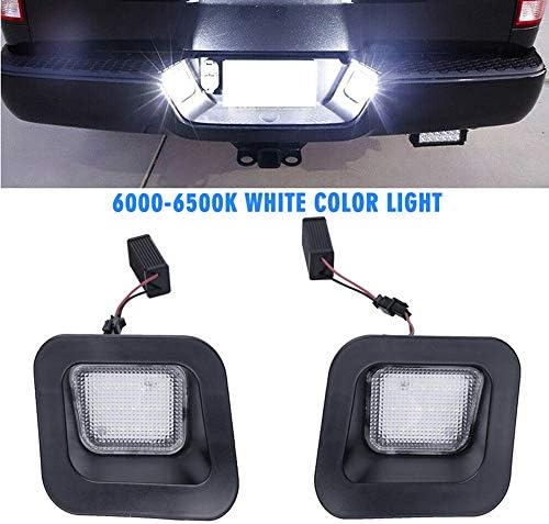 ChengShun 2 License Plate Lights Led Lights 12V License Plate Led White - for Dodge Ram 1500 2500 3500 (2003-2018)