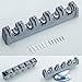 Mop Broom Holder,Wall Mounted Garden Tool Organizer Space Saving Storage Rack Hanger with 5 Position with 6 Hooks Strong Grip Holds up to 11 Tools for Kitchen Garden and Garage