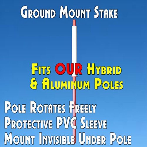 FROZEN YOGURT (Purple) Flutter Feather Flag Bundle (11.5' Tall Flag, 15' Tall Flagpole, Ground Mount Stake)
