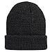 Paragon Winter Warm Knit Criss-Cross fitting Skull cap beanie Fleece Lining Thick (Black)