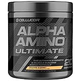 Cellucor Alpha Amino Ultimate EAA & BCAA Recovery Powder + HMB, Essential & Branched Chain Amino Acids For Post Workout Hydration, Orange Sherbet, 20 Servings