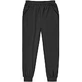 BIG ELEPHANT Girls Jogger Pants with Pockets– Quick Dry, Lightweight Active Lounge Pants for School & Everyday Wear