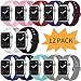 Bravely klimbing Compatible with App le Watch Band 38mm 40mm 42mm 44mm, for Women Men, iwatch Bands Compatible with iWatch Series 5, Series 4, Series 3, Series 2, Series 1 S/M, M/L 12 Pack