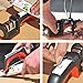 Kitchen Knife Sharpener From Gimehome,2 Stage Coarse & Extra-Fine Sharpening System For Serrated Knives,Scissors,Fishhook (Red)
