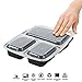 Food Storage Container 15-PACK Meal Prep Container Leak proof Lunch Containers Meal Prep Container Bento Box Container Airtight Lid Dishwasher Microwave SAFE Plastic Food Container 3 Compartments 35oz