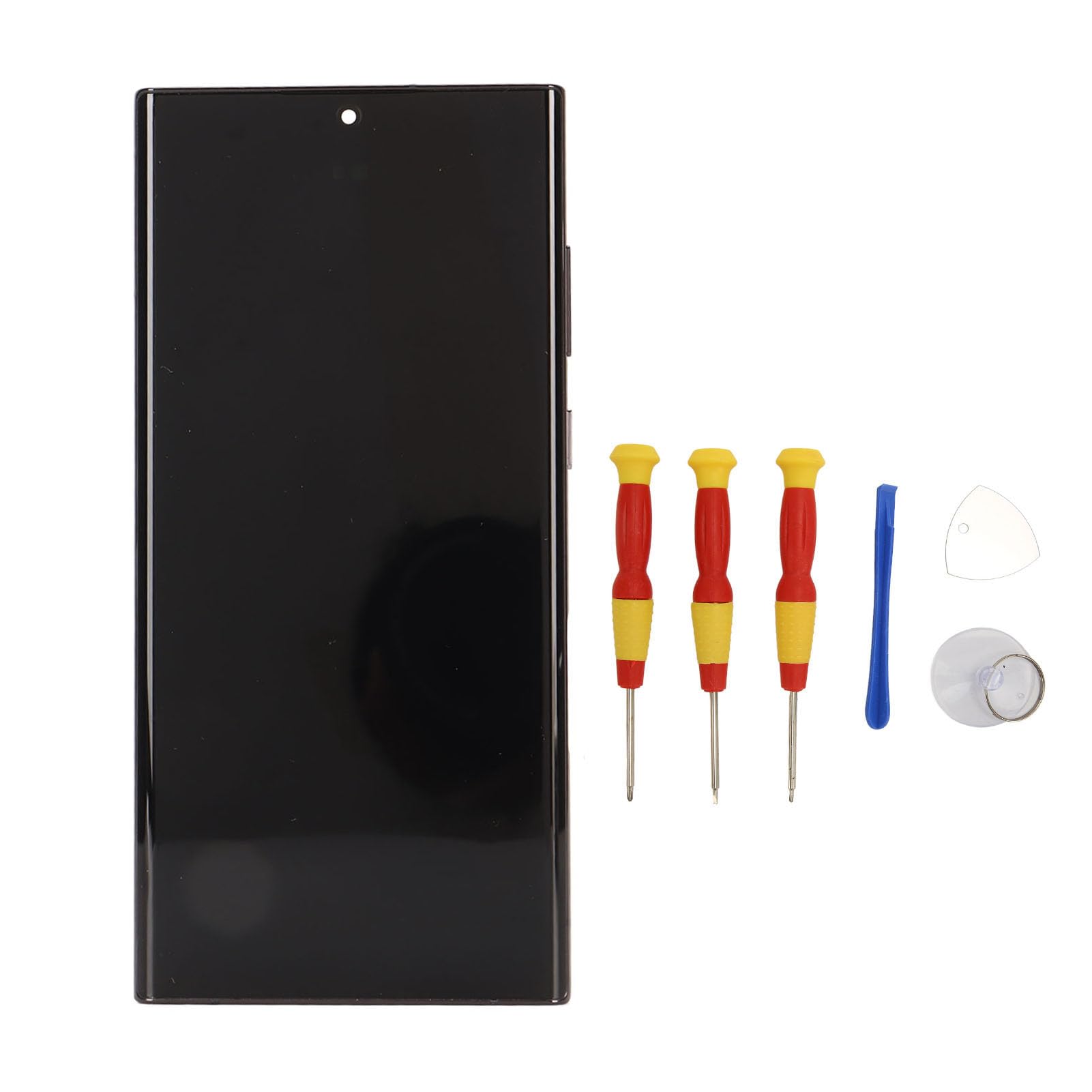 Yunir Screen Replacement Kit, for S22 Ultra S908U W Touch Display Digitizer Assembly, with Fingerprint Function, Frame, Repair Tools, Replacement Accessories