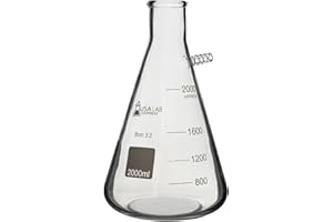 USA Lab 1L, 2L, 5L Boro 3.3 Heavy Wall Filter Flask 1/2" Barb - USAlab