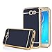 TabPow Case for Galaxy J7 (2017), Galaxy J7 V, Galaxy Halo, Galaxy J7 Perx, Galaxy J7 Prime, Galaxy J7 Sky Pro, Electroplate Slim Glossy Finish, Drop Protection, Shiny Luxury Phone Case - Black Gold