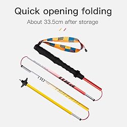 AONIJIE Trekking Poles - 2 Pcs Collapsible Aluminum