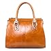 Yafeige Womens/Lady's Handbag Vintage Luxury Wax Genuine Leather Tote Shoulder Bag Satchel Purse (Brown)