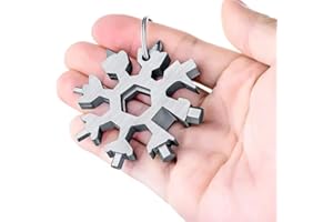 1PC Snowflake Multi-Functional Keychain,Portable Stainless Steel Bottle Opener,Flat-Head Screwdriver,Wrench.Ideal Christmas G