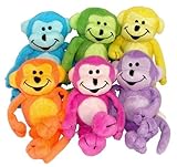 Plush Neon Bean Bag Monkeys (1 dz) [Toy]