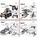 HAOSUN 8 Packs 743 Pcs Military Building Blocks Aircraft Tank Warship Chariots Fighting Vehicle Toys for Boys 6-12 Years DIY Construction Brick Set