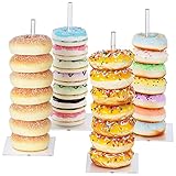 Donut Stand Acrylic 4 Pack, Clear Bagel Display