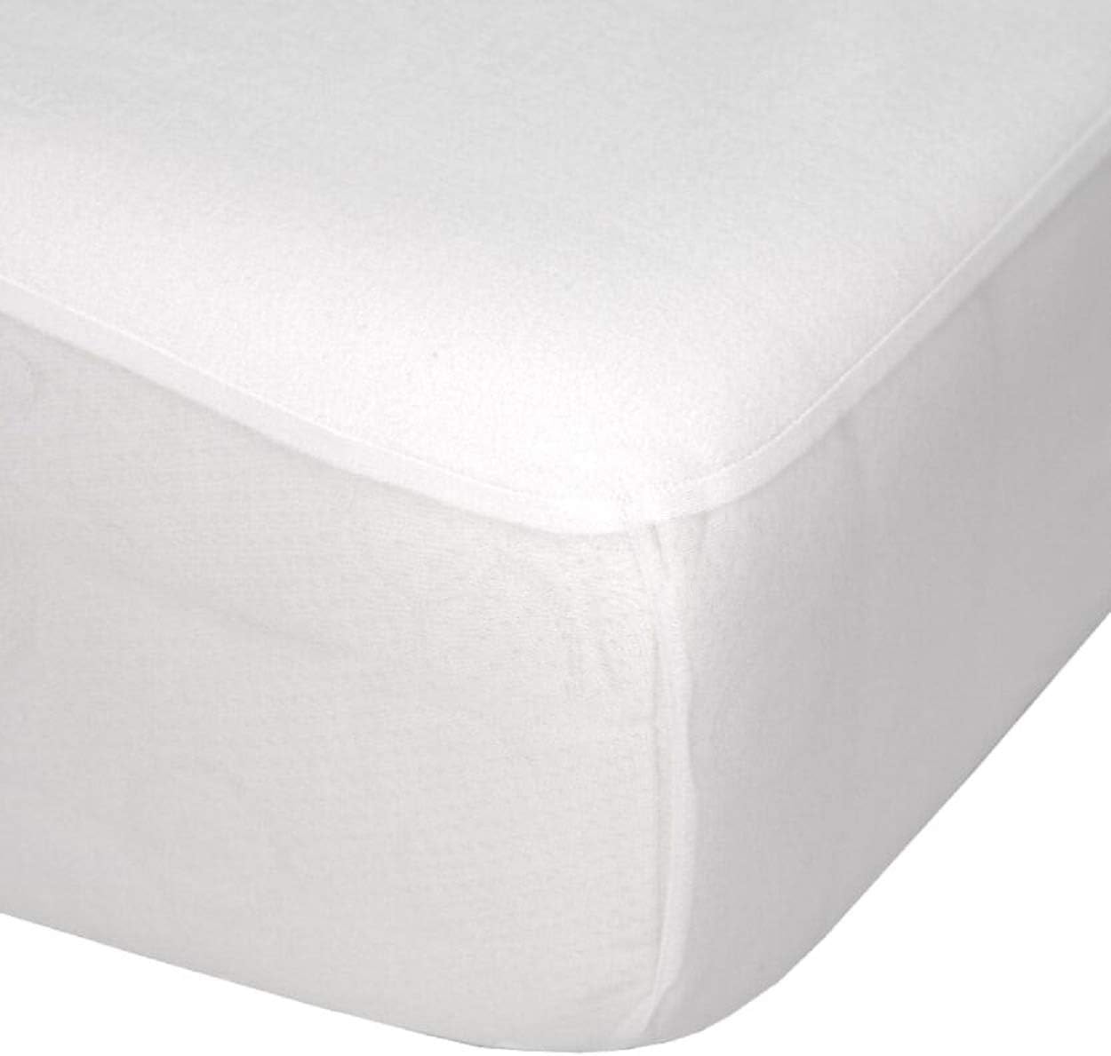 Luxury Fitted Breathable Waterproof Brushed Cotton Mattress Protector Superking, 183 x 200 x 32 cms