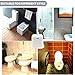 Topsky 3 Pack Toilet Brushes with Holder Set, Compact Toilet Bowl Brush Cleaner with Storage Caddy Long Handle Stiff Bristles Brush, White