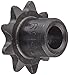 Browning 25B9 Minimum Bore Roller Chain Sprocket, Single Strand, Steel, 1/4