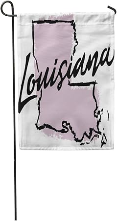 Amazon Com Semtomn Garden Flag America Louisiana State Baton