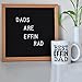 Funny Dad Coffee Mug, Fathers Day Gift from daughter son wife, Papa Birthday Cup