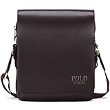 VICUNA POLO PU Leather Men Messenger Bag Cross Body Bag Shoulder Bag For Men(large, brown)