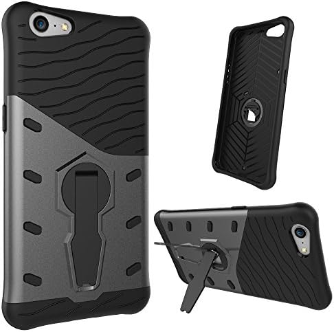 Scheam Oppo A57 Case, Shockproof Back Cover Cell Phone Cases Shell for Oppo A57 Grey