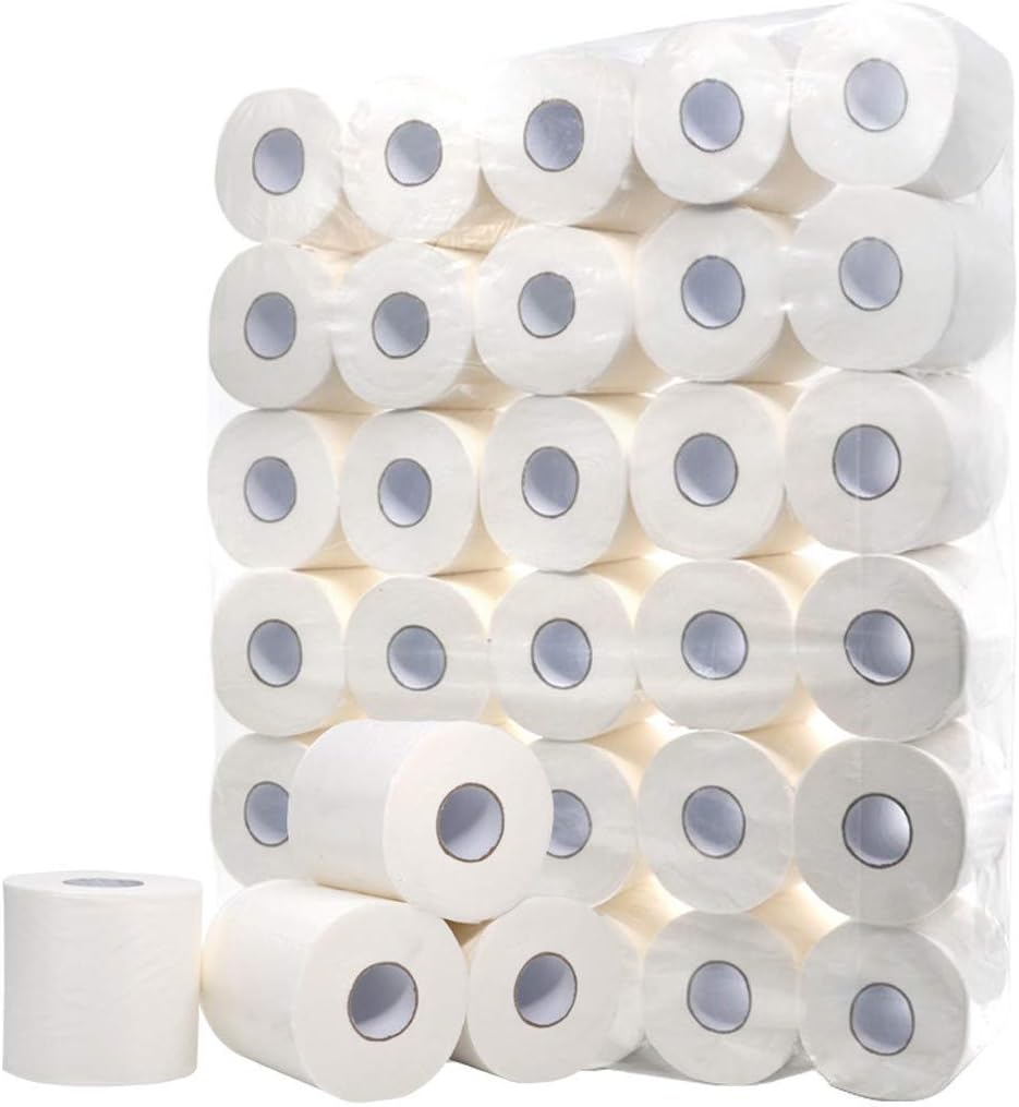 Toilet Paper, Factory Offer Directly - Home Kitchen Toilet Tissue, Super Soft Sanitary 3-Ply Toilet Paper, Strong and Highly Absorbent Family Toilet Paper for daily Use (12-Roll)