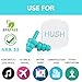 Hush Reusable Ear Plugs - (2 Pair) Noise Reduction Earplugs for Sleeping - NRR 32 - Comfortable Hearing Protection for Shooting, Travel, Swimming, Work, Snoring, Musicians & Concerts