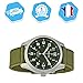 SEIKO SKA725P1,Men's Kinetic,Military Look,Stainless Steel Case,Fabric Strap 100m WR,SKA725