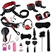 BATEER 18PCS Leather Handcuffs Toys Kit Couples Cosplay Game Toy for Women, Menthumb 3