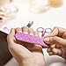 Manicure Pedicure Nail Kit for Girls: Pinkalicious Manicure Set with Toe Separators, Mini Nail File, Scissors, Clippers, Brush and Cuticle Pusher/Sticker Applicator - 6 Piece Set for Kids and Teens