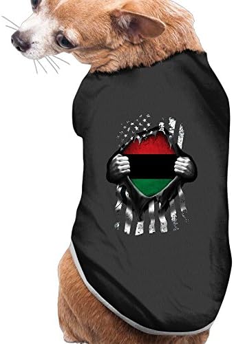 BESINEAWSfAW Pan African UNIA Flag Dog&Cat T-shirt Tank Top Vest Pet Clothing For Dogs Or Cats Costume L