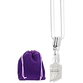 Paintbrush Necklace - Great Paint Brush Painters Gifts for Men and Women as an Artist Necklace or Tool Charms 100% Stainless Steel Snake Chain and Nice Gifts for Painters Men and Women Alike