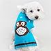 NACOCO Pet Clothes The Owl Sweater The Cat Dog Sweater Christmas Pet Jacket Dog Apparel (Blue,M)