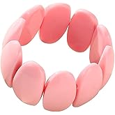 Pingyongchang Chunky Multicolor Acrylic Bangle for Women Wide Irregular Large Square Resin Bracelet Geometric Plastic Wristbands Cuff Bangle for Women Holiday Gifts Jewelry