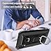 VICEANICS for Galaxy A10S case, Galaxy a10s Case with Tempered Glass Screen Protector, Soft TPU Armor Case Cover Reforced Cornors & Magnetic Finger Ring Holder Kickstand, Black