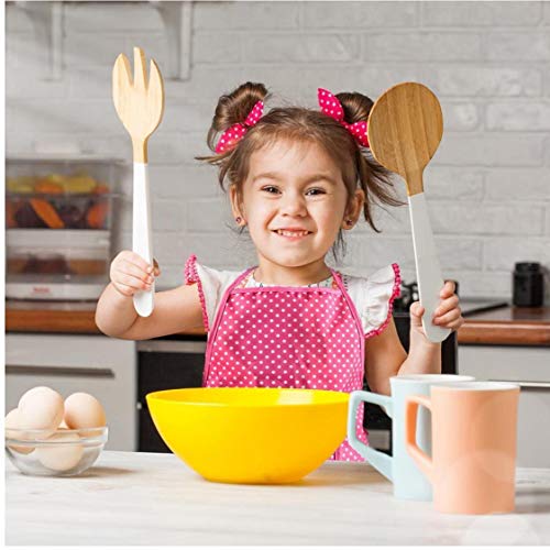 LjzlSxMF Chef-Set für Kinder Backschürze Set Kleinkind Spielküche verkleiden Kinder Chef Kostüm Rollenspiel für Kinder… – Bild 3