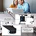 Office Desk Computer Desk L-Shsaped Desk Gaming Desk Corner Desk Writing Desk for Small Space,Clear