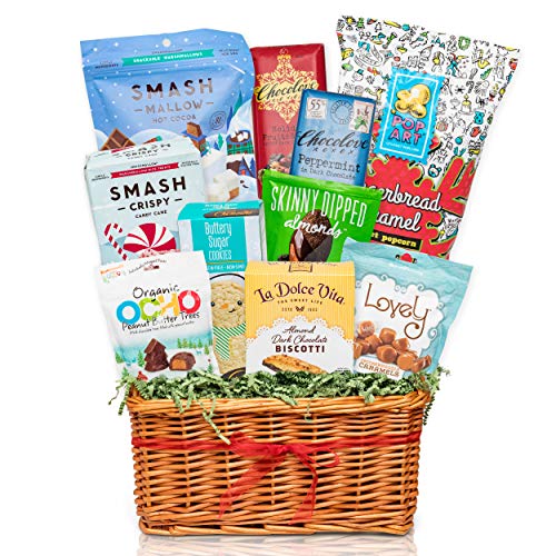 Gourmet Valentines Day Gift Basket - Filled with Premium Chocolate, Cookies, Candy & MarsHmallow Healthy Snacks Gift Basket - Thumbnail 7
