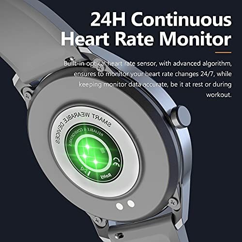 Android Smart Watch for Women and Men iPhone Compatible Fitness Tracker with Heart Rate Monitor Sports Watch for Men and Women IP68 Waterproof Modern and Elegant Wrist Band