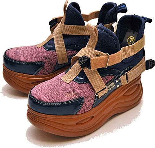 Amazon Yosuke U S A ヨースケ 厚底スニーカー プラットフォームスニーカー ハイカットスニーカー 厚底ブーツ プラットフォームブーツ ショートブーツ コスプレ ゴスロリ 24 0cm ピンクコンビ ノーブランド品 スニーカー